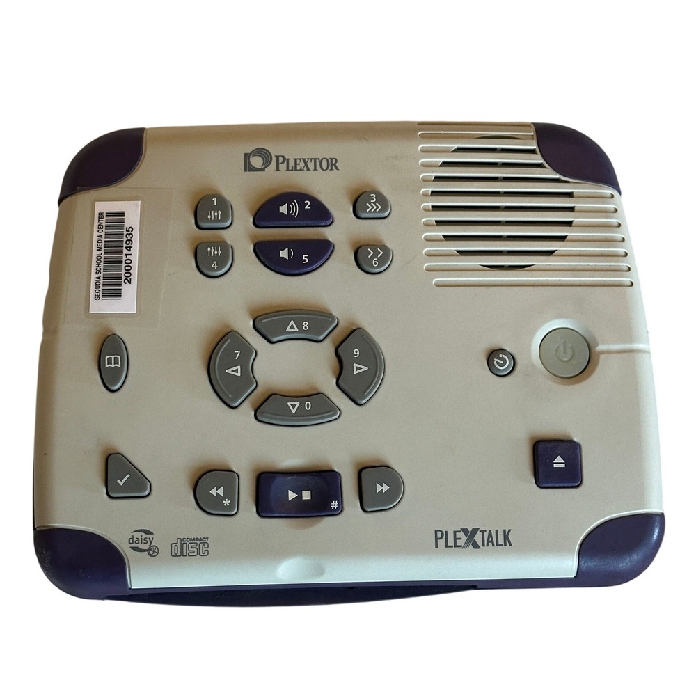 Plextor PLEXTALK PTN1 DAISY CD Player Digital Talking‎ Book Reader Visually